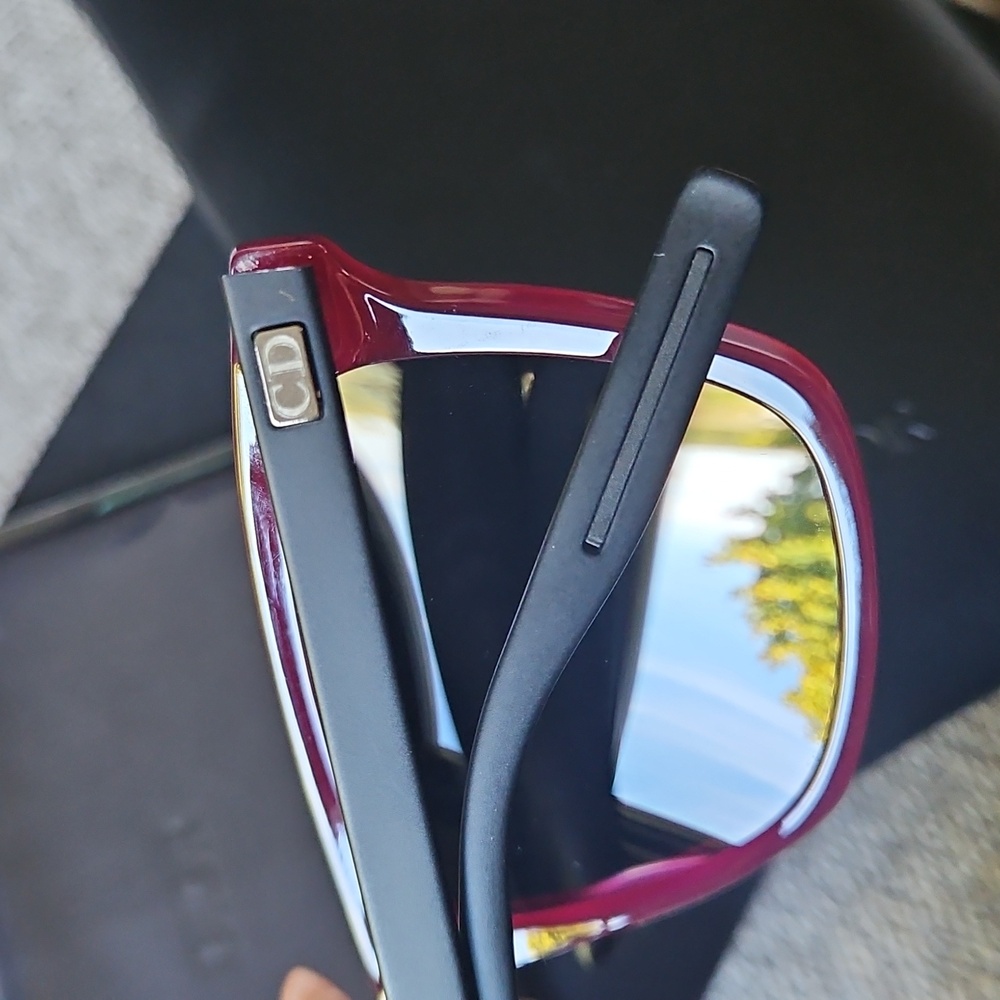 NWT Dior Homme Burgundy Sunglasses Black Aluminum Frame CD Logo - Picture 4 of 9